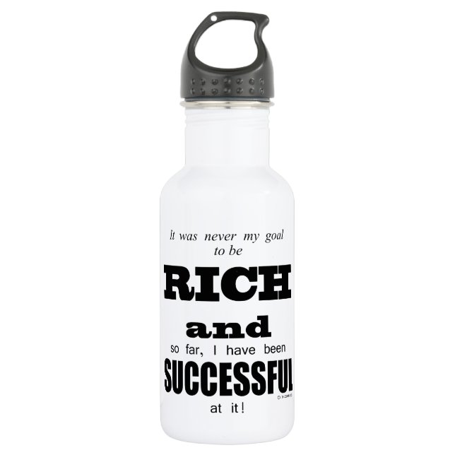 Rich And Successful 532 Ml Water Bottle (Front)