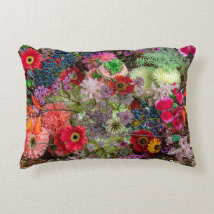 Rich Autumn Floral Bouquet with Gerberas and Berri Decorative Cushion