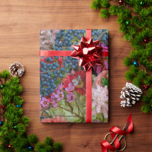 Rich Autumn Floral Bouquet with Gerberas and Berri Wrapping Paper