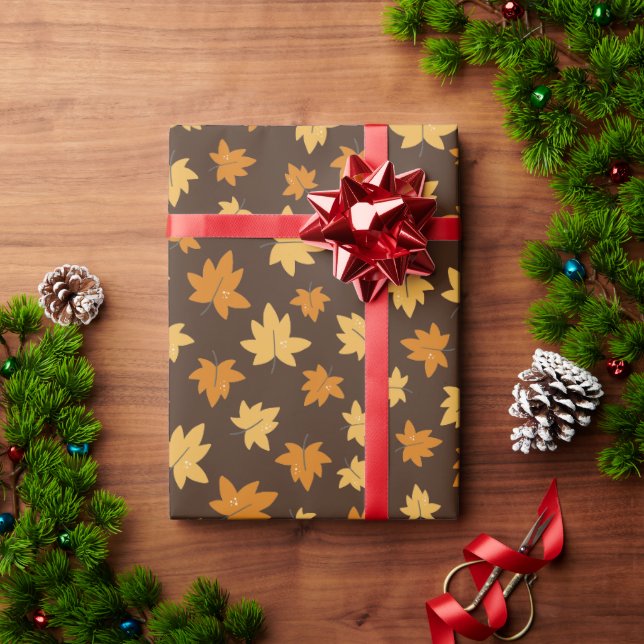 Rich Autumn Foliage Wrapping Paper (Holiday Gift)