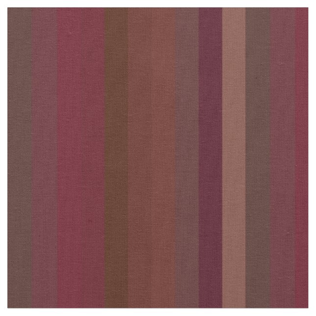 Rich Berry & Chocolate Vertical Stripes Fabric (Close Up)