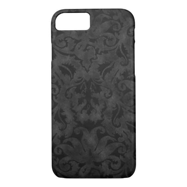 Rich Black Brocade design Case-Mate iPhone Case (Back)
