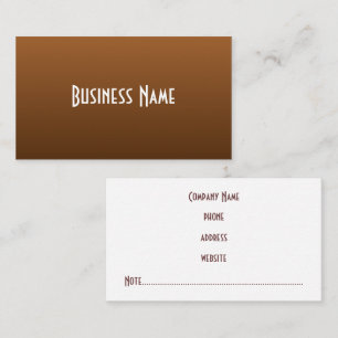 Rich Brown Business Card