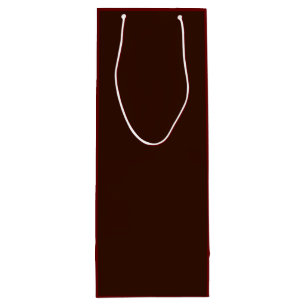 Rich Brown colour background Customisable Wine Gift Bag