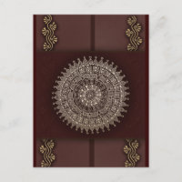 Rich brown red Indian decoration