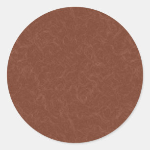 Rich brown textured background classic round sticker