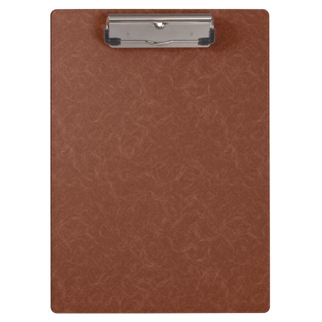 Rich brown  textured swirling  pattern clipboard (Front)