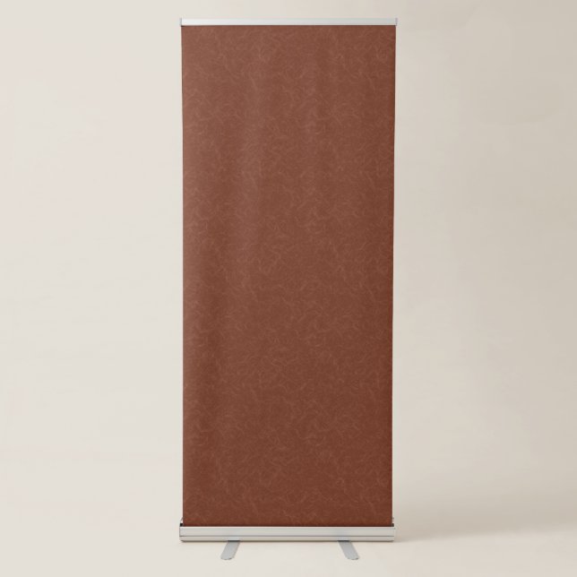 Rich brown  textured swirling  pattern retractable banner (Front)