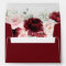 Rich Burgundy Blush Floral 5x7 Card Wedding A7 