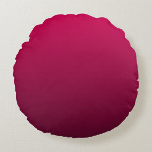 Rich Burgundy Shades Red Purple Round Cushion