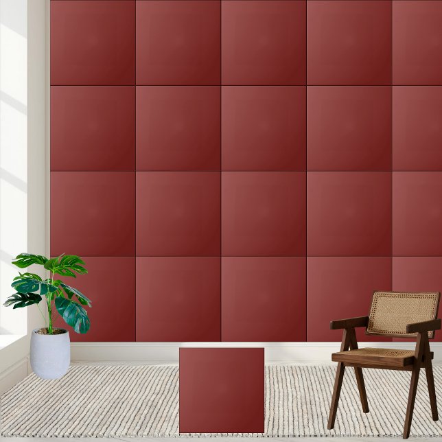 Rich Burgundy Solid Colour Ceramic Tile (Rich Burgundy Solid Color Ceramic Tile)