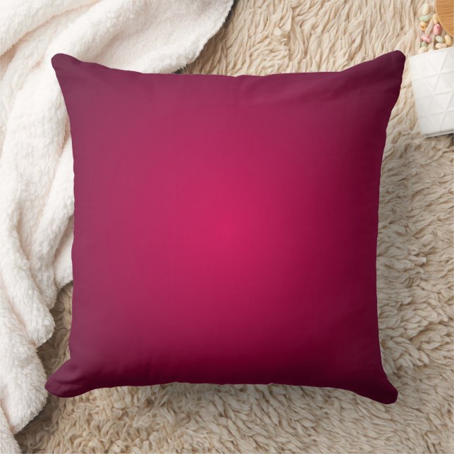 Rich Burgundy Wine Gradient Shades Cushion (Blanket)