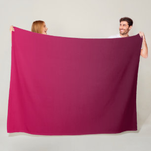 Rich Burgundy Wine Gradient Shades Fleece Blanket