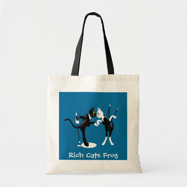 Rich Cats Frug Tote Bag (Front)
