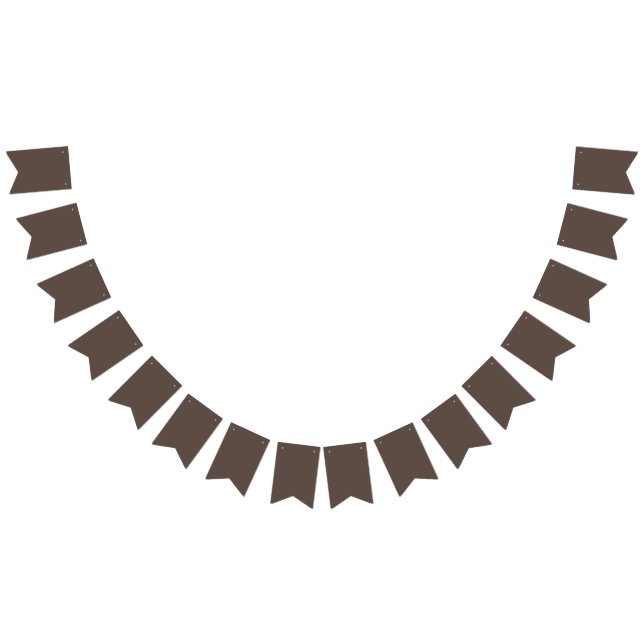 Rich Chocolate Brown Background – Wedding Bunting (All)