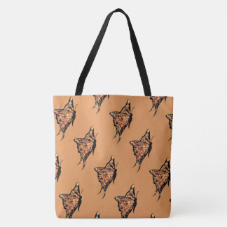 Rich Coloured Orange Butterflies  Flying Tote Bag