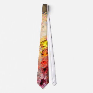 Rich Colourful Artists Oil Paint Palette Tie