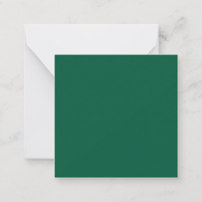 Rich Dark Green Note Cards (Front)