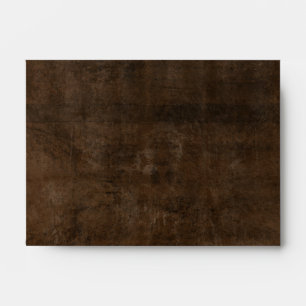 Rich Dark Mottled Brown- A6 Envelope