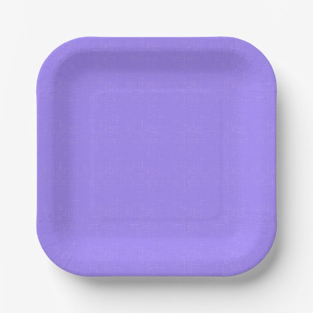 Rich, delicate lilac textured paper plate (Front)
