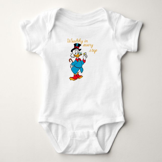 Rich Dreams Await. Baby Bodysuit (Front)