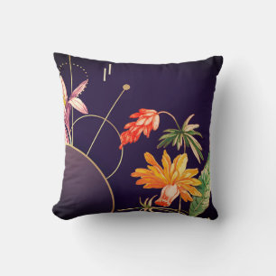 Rich Elegant Floral Design Abstract Backdrop Cushion