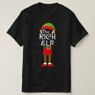 rich elf family matching christmas T-Shirt