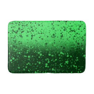 Rich Emerald Minimalist Art Bath Mat
