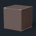 Rich Espresso Favour Box<br><div class="desc">☕ Rich Espresso A bold and grounding shade, Rich Espresso draws its warmth from the deep richness of freshly brewed coffee. This luxurious brown sits at the intersection of comfort and sophistication—dark enough to anchor a design, yet warm enough to invite curiosity. Color Meaning & Mood: Often associated with strength,...</div>