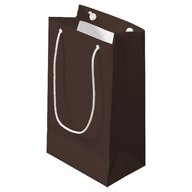 Rich Espresso Small Gift Bag (Front Angled)