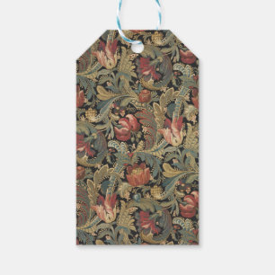 Rich Floral Tapestry Brocade Antique Classic Gift Tags