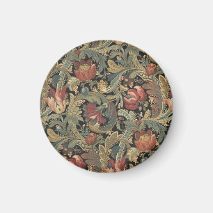 Rich Floral Tapestry Brocade Antique Classic Magnet