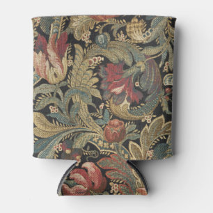 Rich Floral Tapestry Brocade Antique Victorian Can Cooler