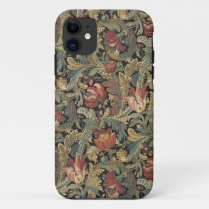 Rich Floral Tapestry Brocade Antique Victorian iPhone 11 Case