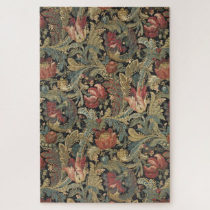 Rich Floral Tapestry Brocade Antique Victorian Jigsaw Puzzle
