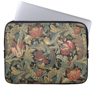 Rich Floral Tapestry Brocade Antique Victorian Laptop Sleeve