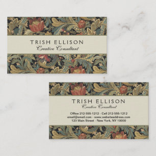 Rich Floral Tapestry Brocade Damask Business Card