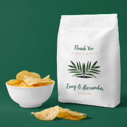 Rich Green Golden Theme Favour Bag