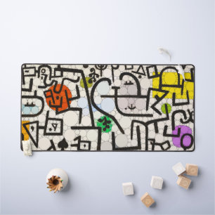 Rich Harbour, Infinity Dots by After Paul Klee Desk Mat