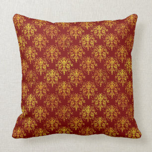 Rich Holiday Damask Cushion