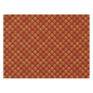 Rich Holiday Damask Tablecloth