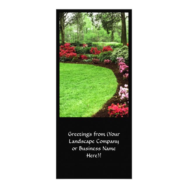 Rich Landscape Lawn Care Business Rack Card (Front)