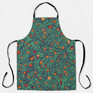 Rich Orchard: Vintage Tree Pattern. Apron