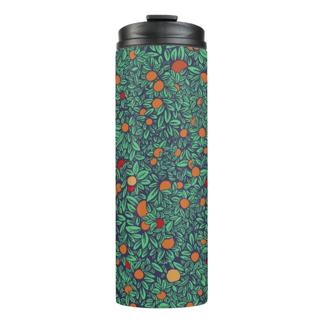 Rich Orchard: Vintage Tree Pattern. Thermal Tumbler (Front)