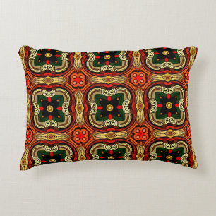 Rich pattern red,yellow and beige Boho Decorative Cushion