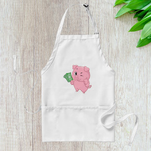 Rich Pink Pig Standard Apron