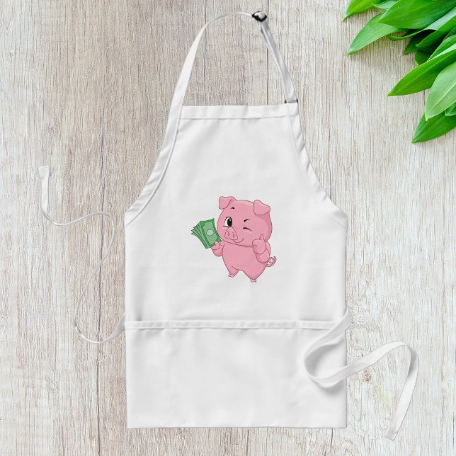 Rich Pink Pig Standard Apron (Creator Uploaded)
