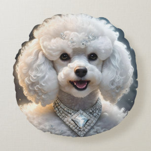 Rich Poodles Wear Diamonds, Round Cushion