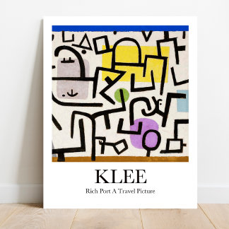 Rich Port A Travel Picture by Paul Klee 2 Poster