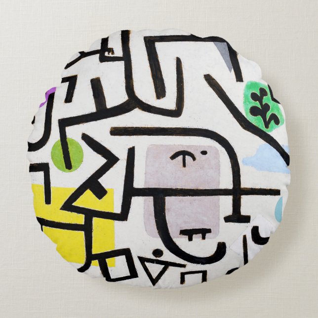 Rich Port, Paul Klee Round Cushion (Front)